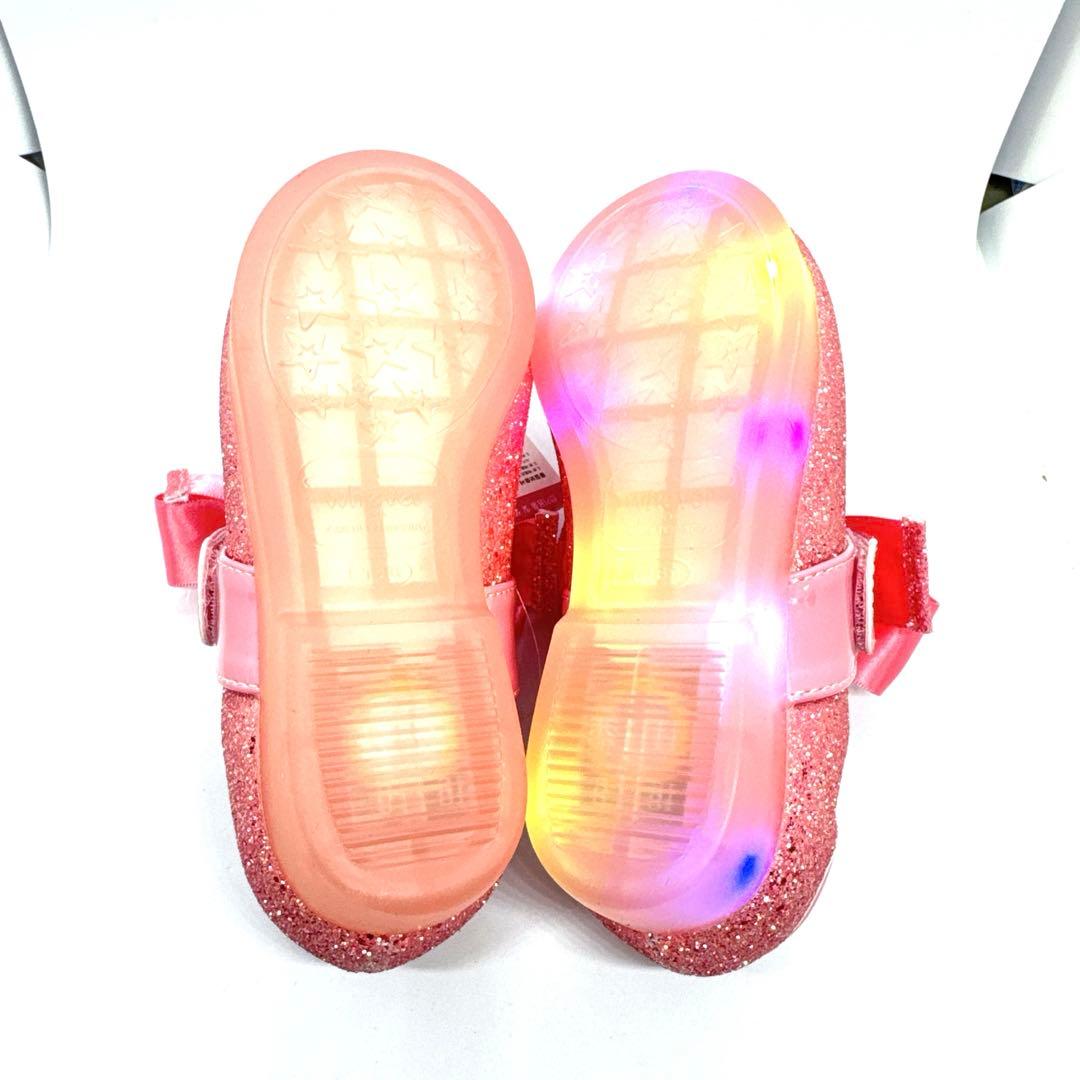 【韓国限定】ティニピン公式品　光るシューズ ハチュピン　16cm ピンク