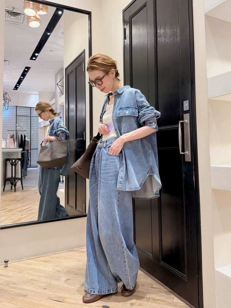 【Whim Gazette】ドロップデニムシャツ