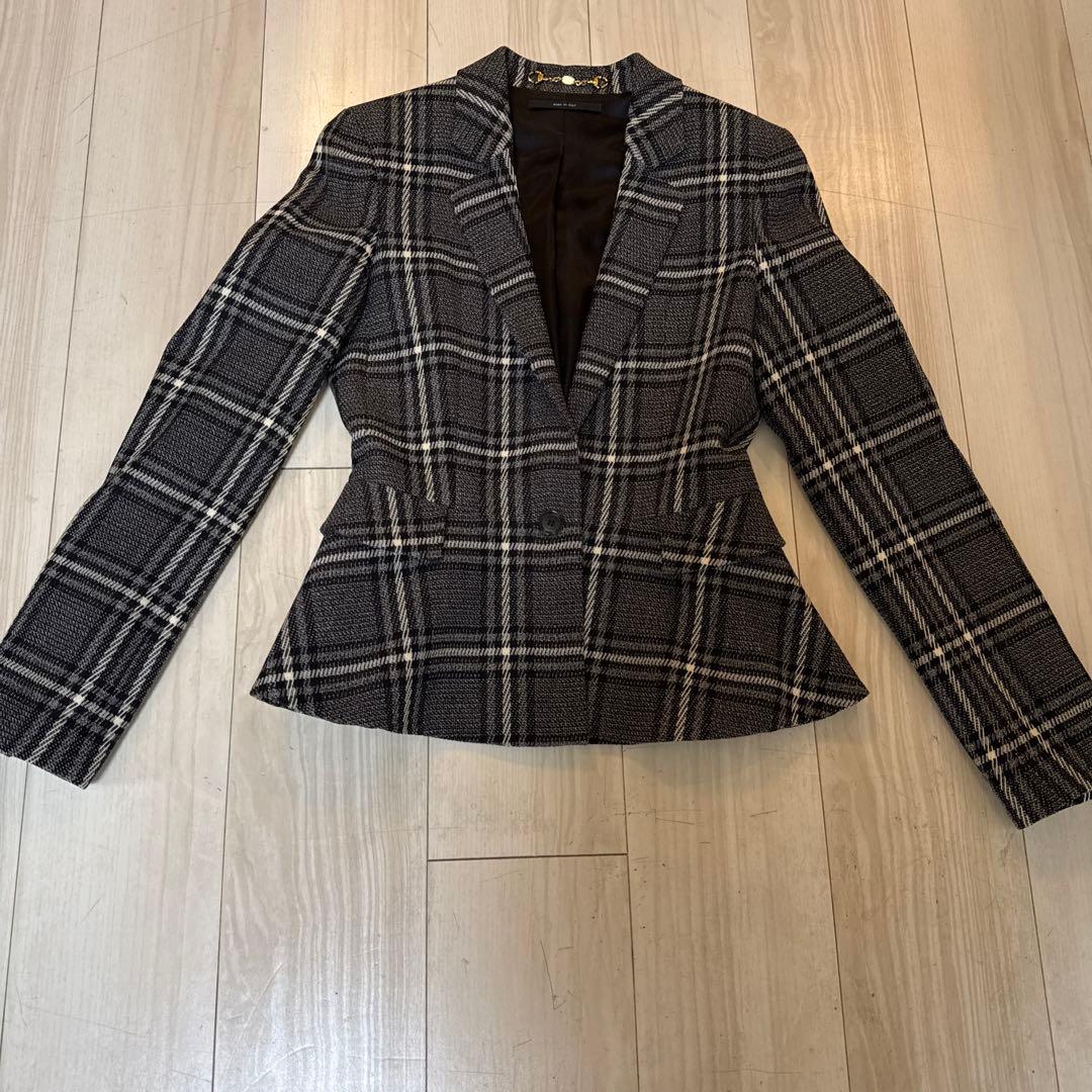 GUCCI テーラードジャケット チェック柄