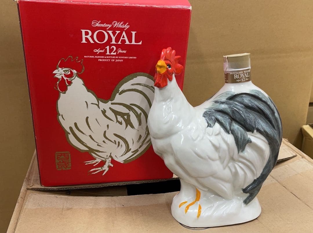 古酒未開栓サントリーウイスキー、ローヤル12年、2005年600ml（酉歲）