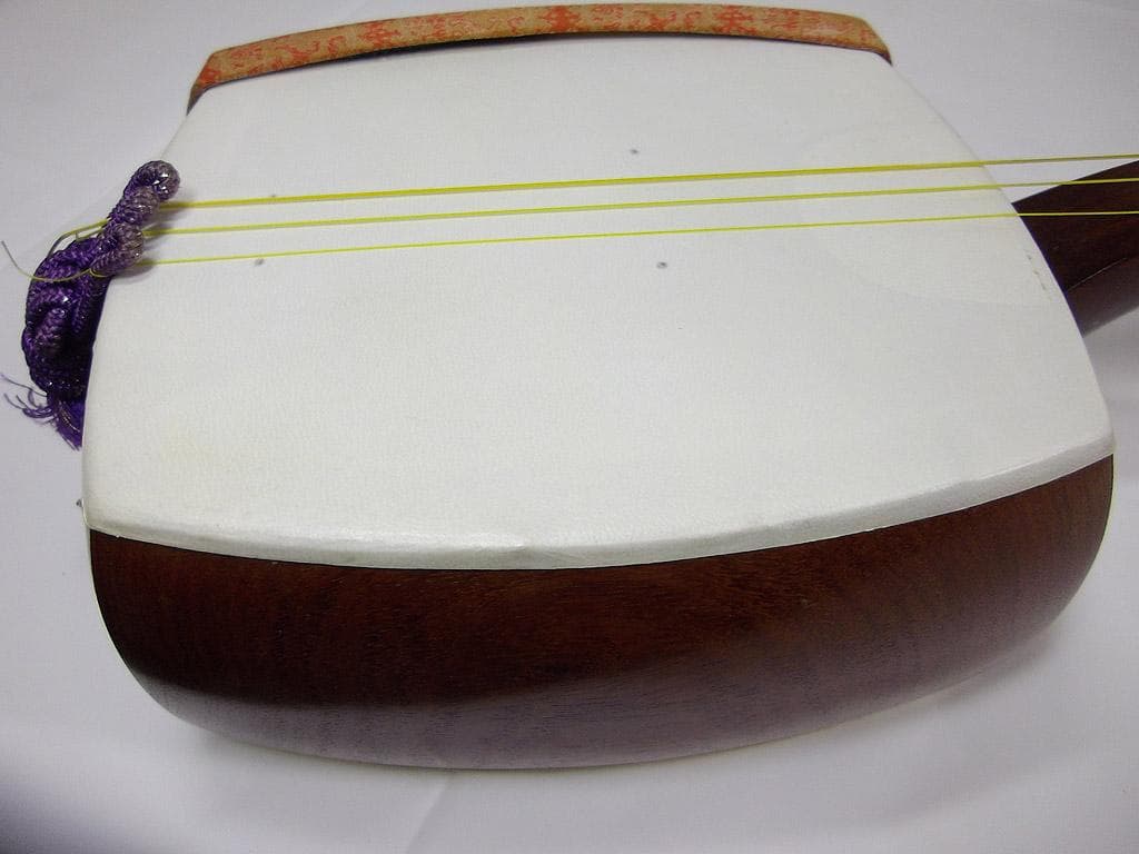 三味線　猫皮　破れなし