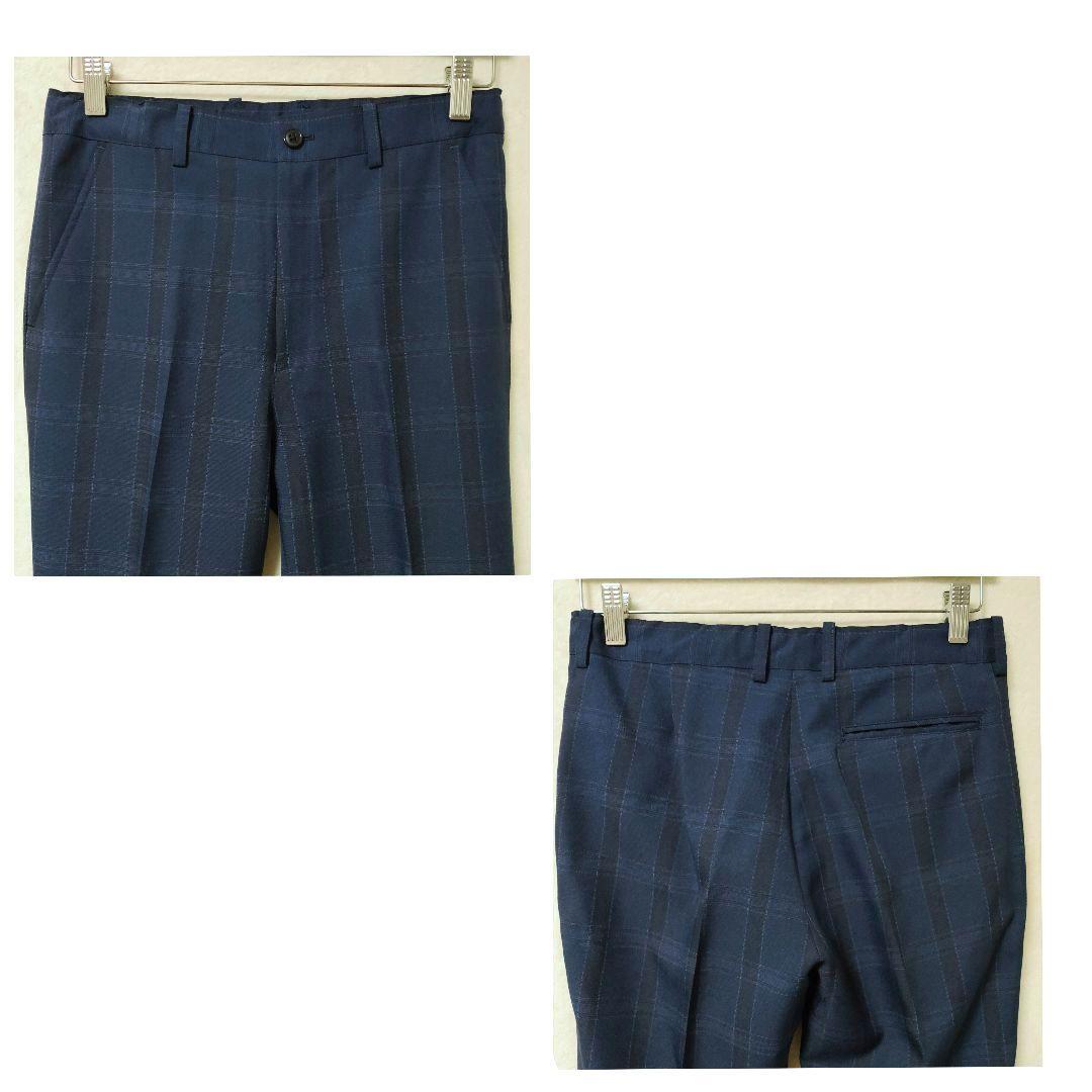 ワンダーファクトリー 男の子 フォーマルスーツ 8点 160 ネイビーチェック