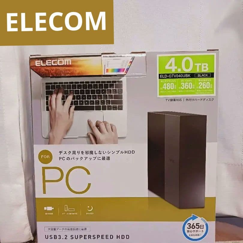【⚠️プロフ必読願様(以外購入不可)専用】新品/ELECOM/4TB外付けHDD