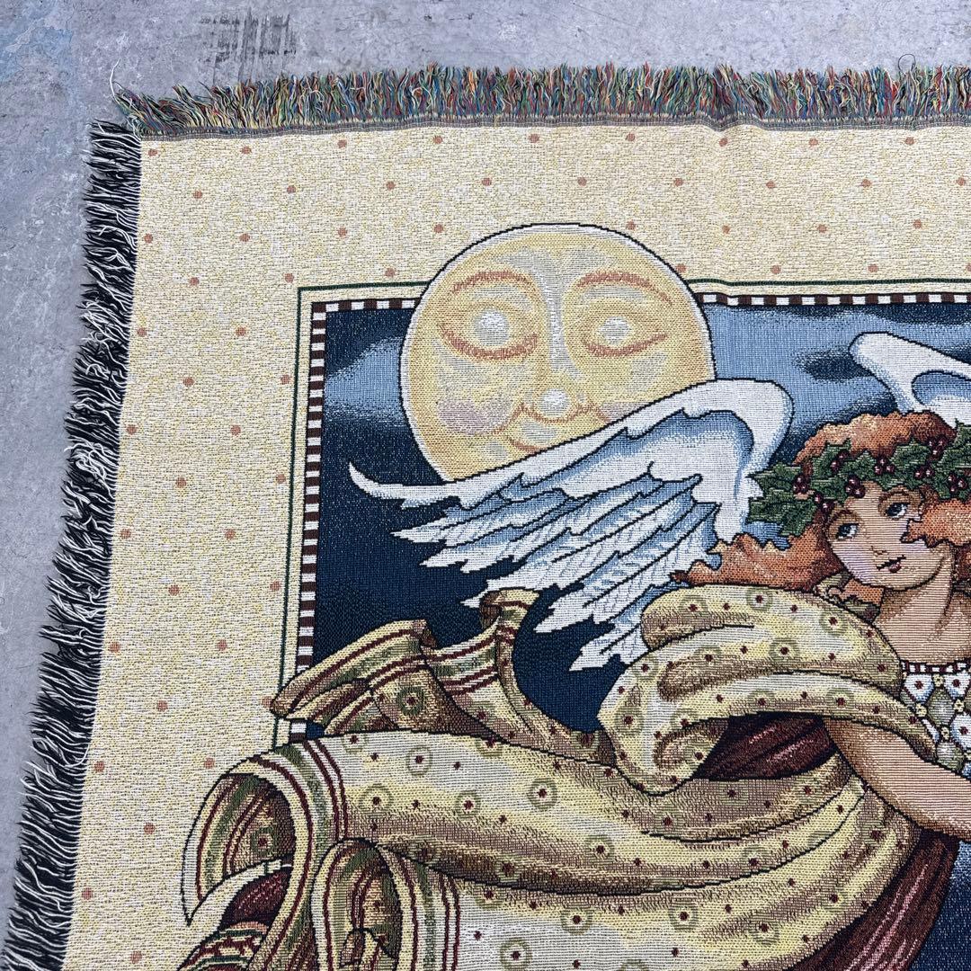 天使　平和　マルチカバー　ソファーカバー　ヴィンテージ　181x135