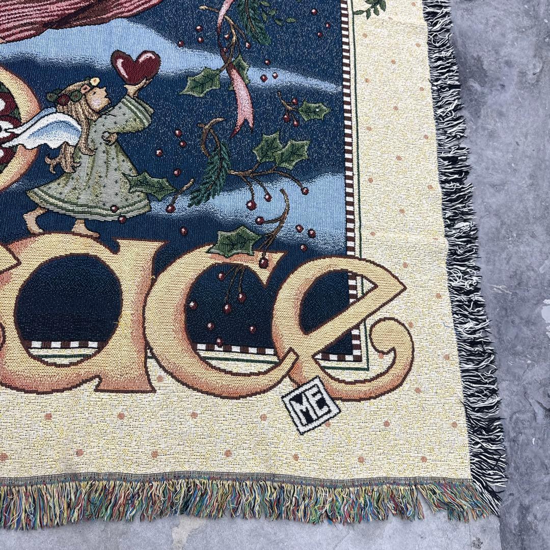 天使　平和　マルチカバー　ソファーカバー　ヴィンテージ　181x135