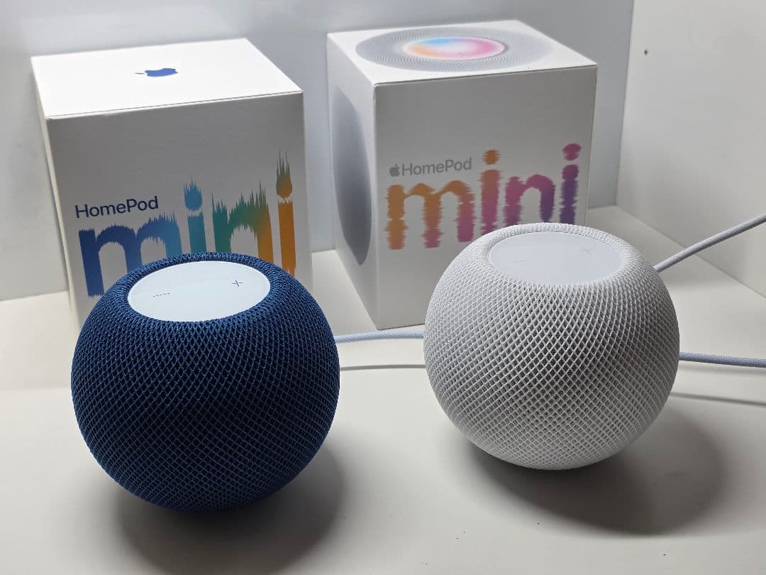 【保証期間内】Apple Pod mini ホワイト&ブルー