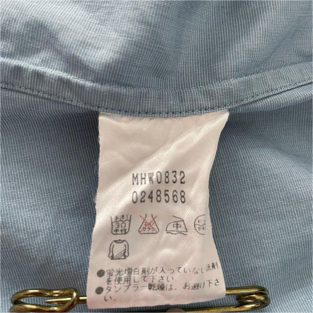 美品 マーガレットハウエル コットンシルク ピンタックブラウス