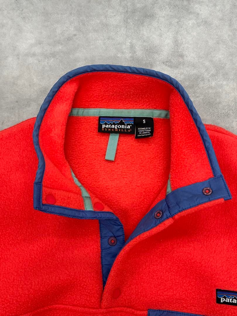 90s Patagonia シンチラスナップT FA97 オレンジ S フリース