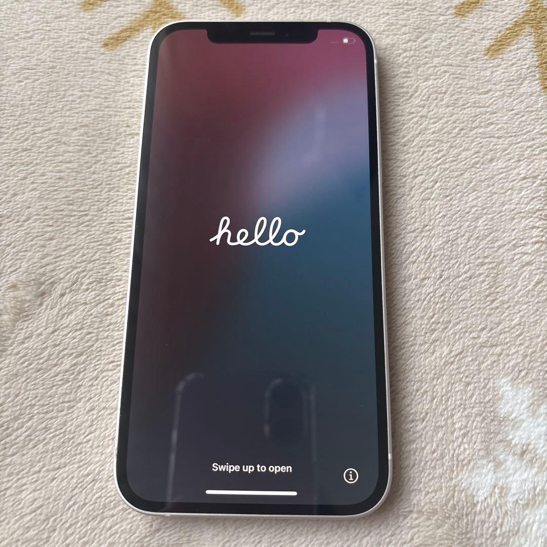 iPhone 12 64GB ホワイトSIMフリー　美品　電池85% おまけ