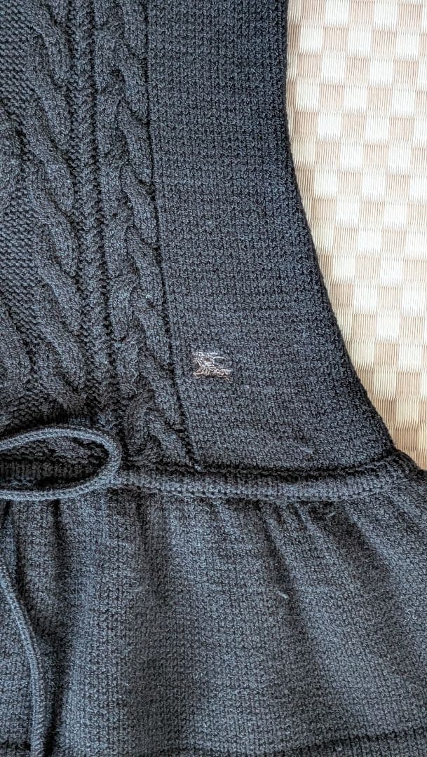 BURBERRY BLUE LABEL ブラックミニワンピース 38