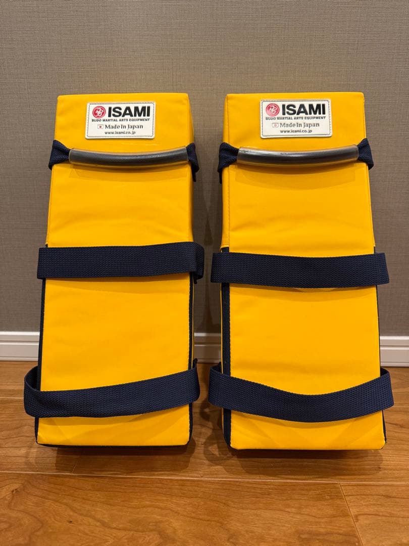 【国産】イサミ/ISAMI 空手キックミット 黄色（2個セット）