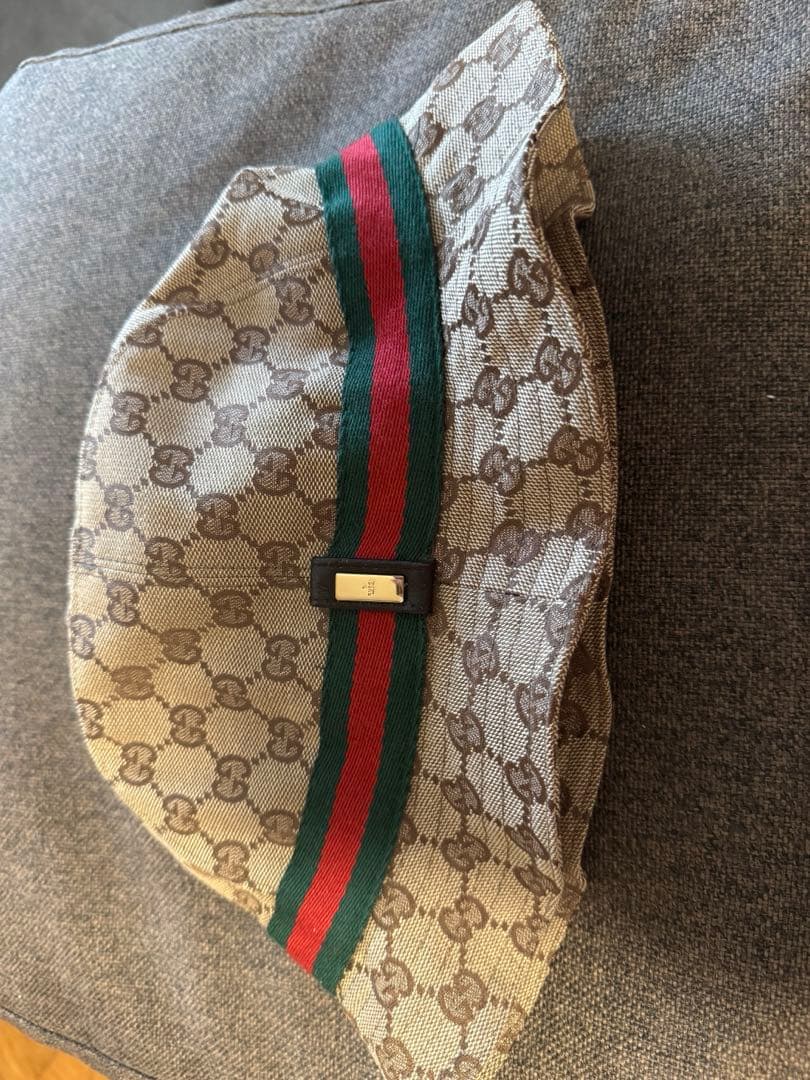【まーくん】正規品 美品 GUCCI グッチ GGパターン バケット