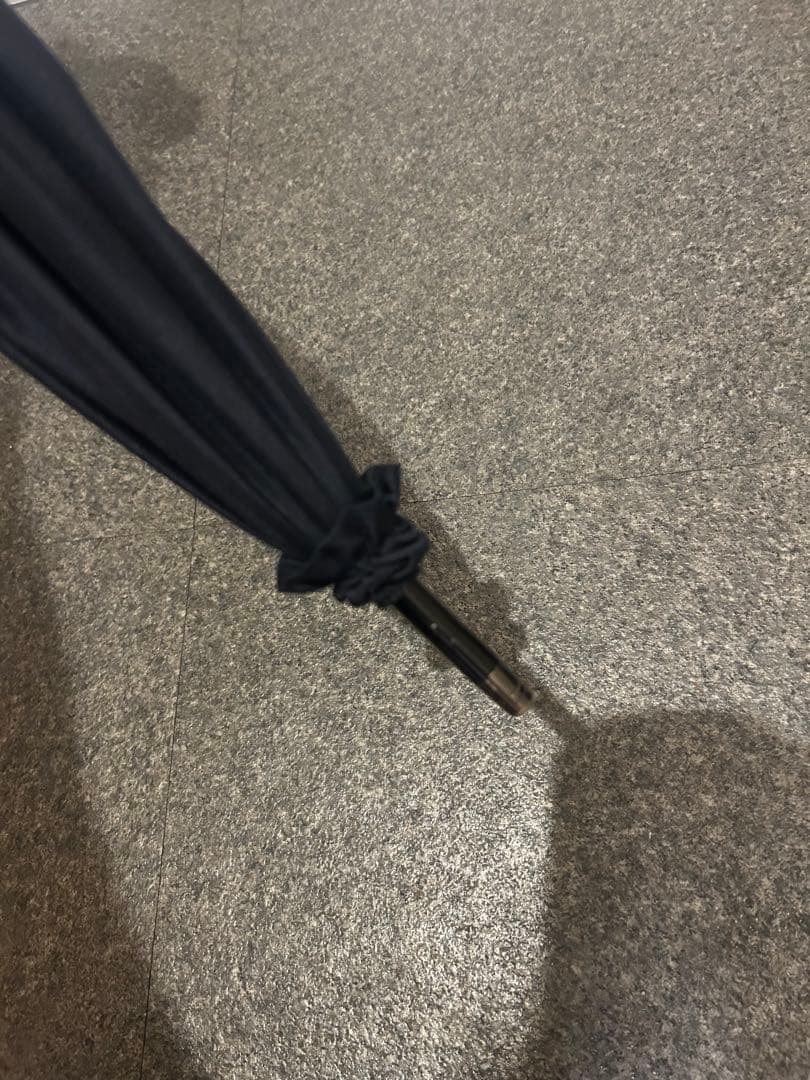 サンバリア100 日傘 Mサイズ フリル　ネイビー