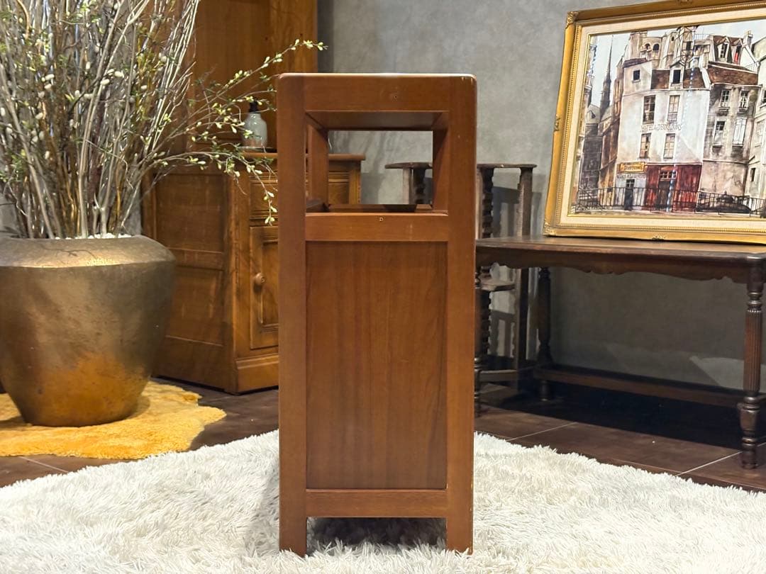 karimoku カリモク　キャビネット　電話台　収納　引き出し　ビンテージ