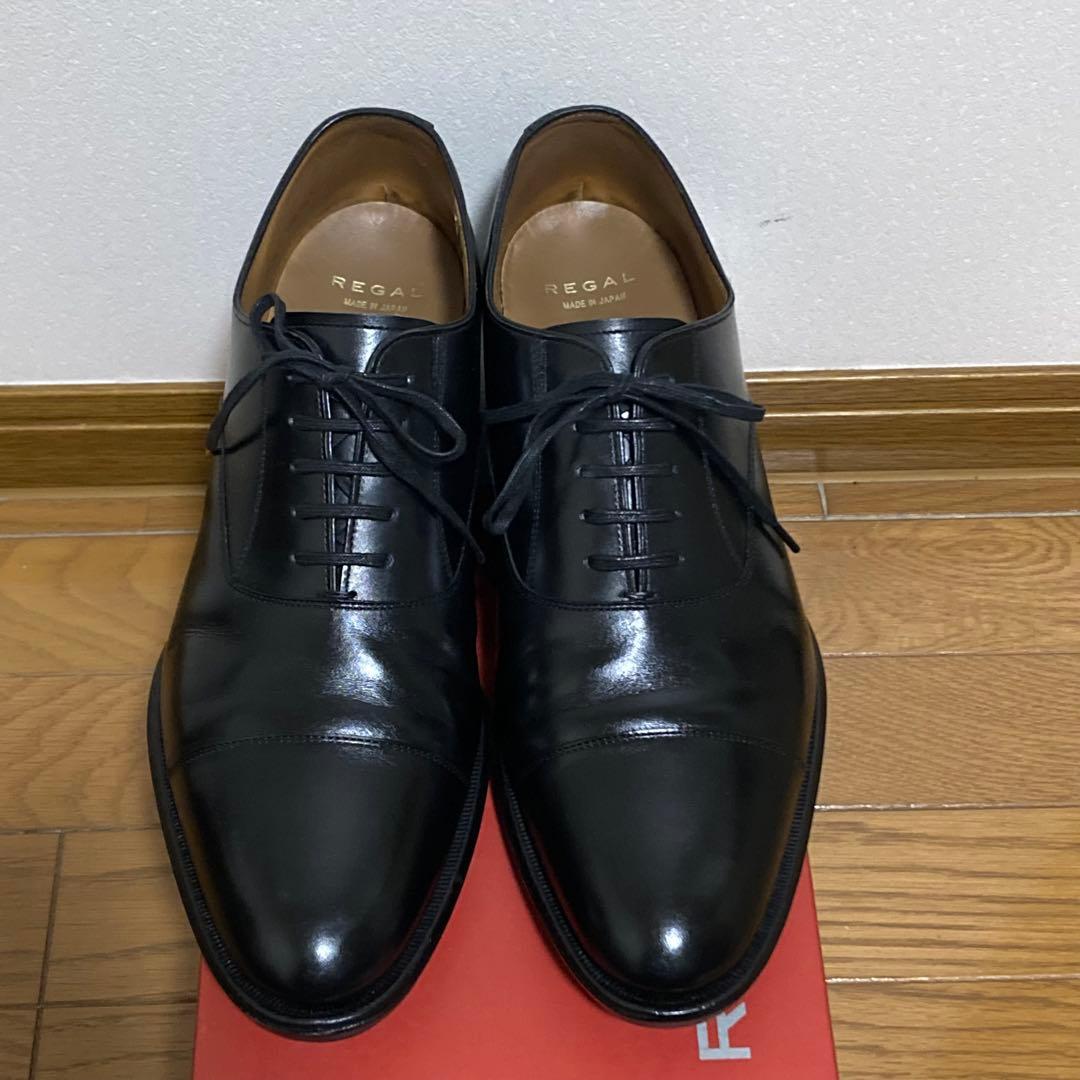 【美品】リーガル01DR ストレートチップ 26.5 ヒール交換済ハイリフト仕様