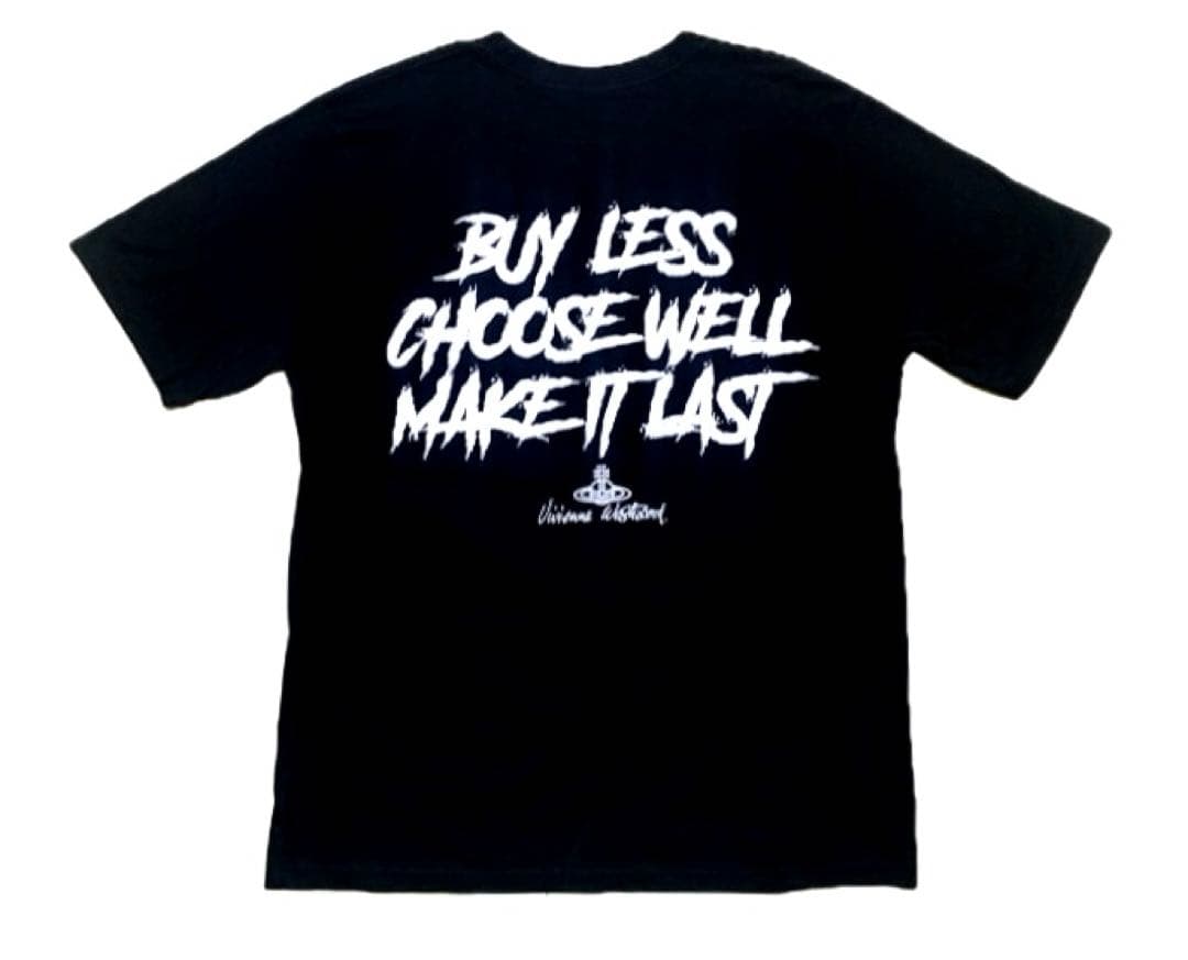 タ*イ様 Vivienne Westwood 追悼Tシャツ 着丈75 両面プリン