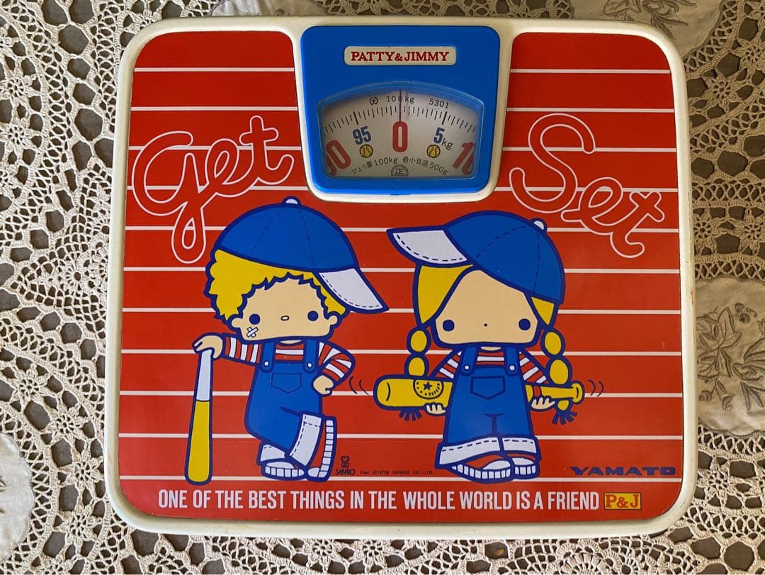 希少 サンリオ パティ＆ジミー 体重計 ヘルスメーター 1976
