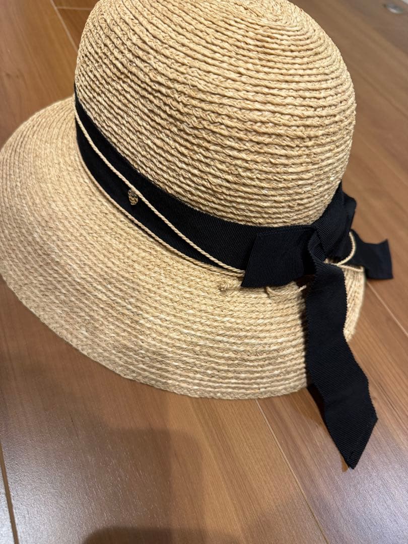 HELEN KAMINSKI麦わら帽子 黒リボン