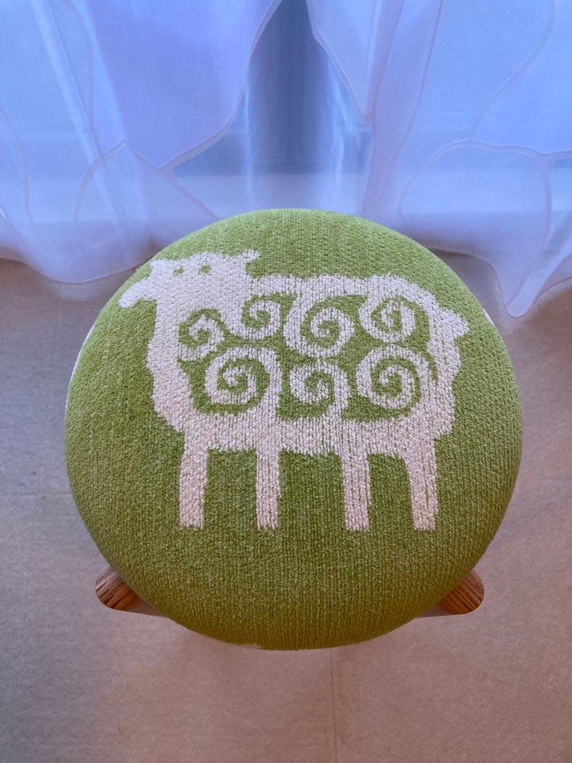 KLIPPAN マッシュルームスツール ヒツジ Ｍサイズ グリーン 北欧 腰掛