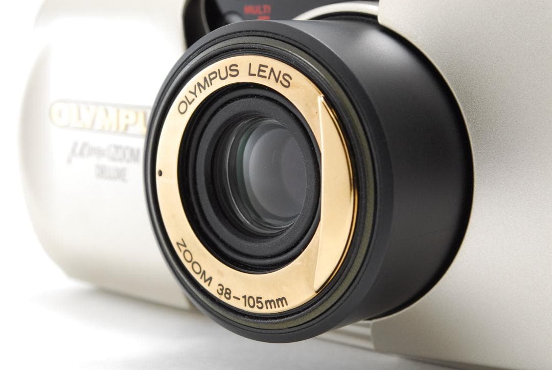 【動作品】OLYMPUS miu zoom 105 DELUXE（ゴールド）