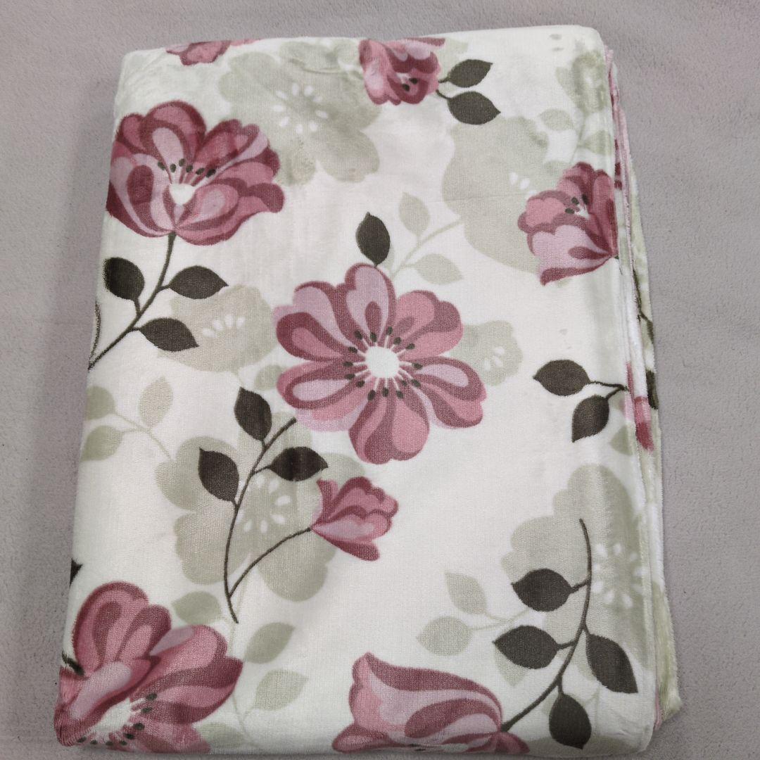 あったか掛け布団カバーシングルピンク＆グリーン2枚組