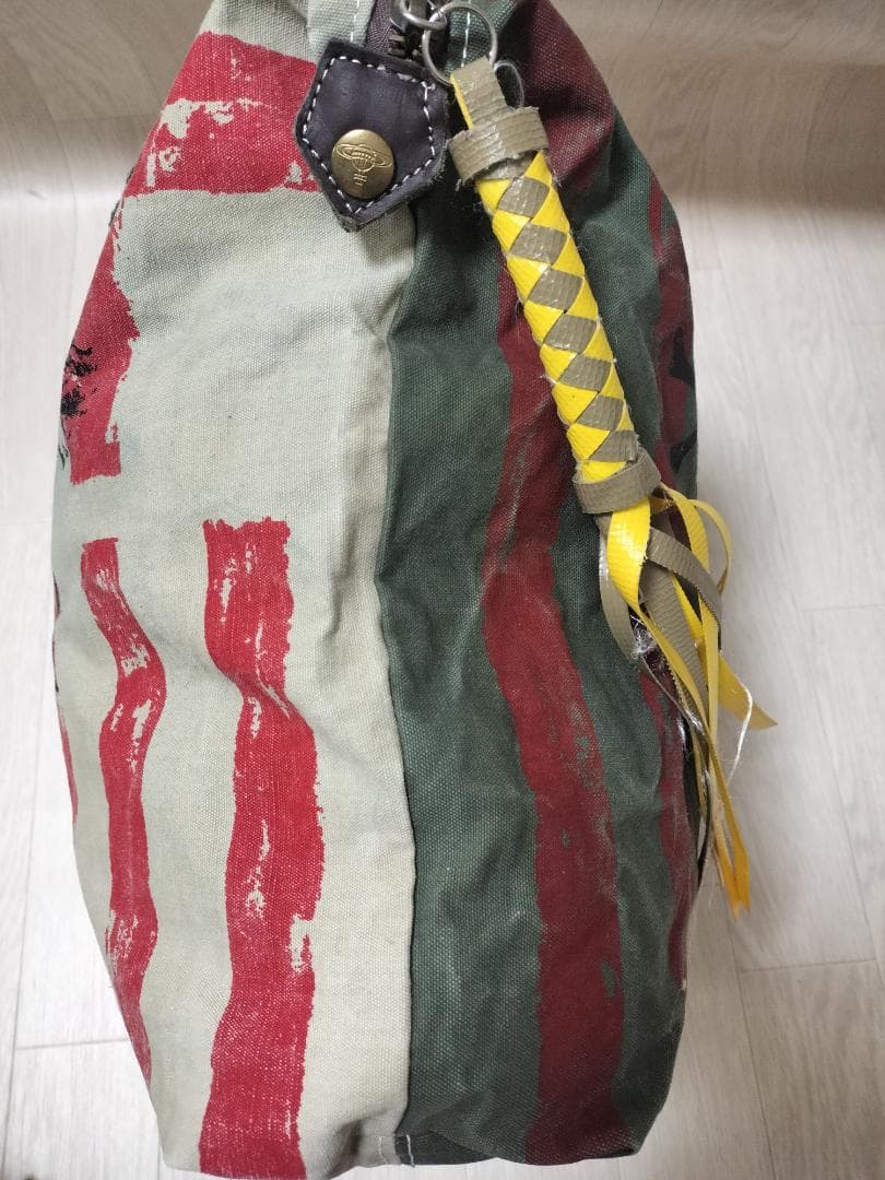 ヴィヴィアン/ヴィンテージ加工再構築ビッグトートバッグ/裏地ネルチェック男女兼用