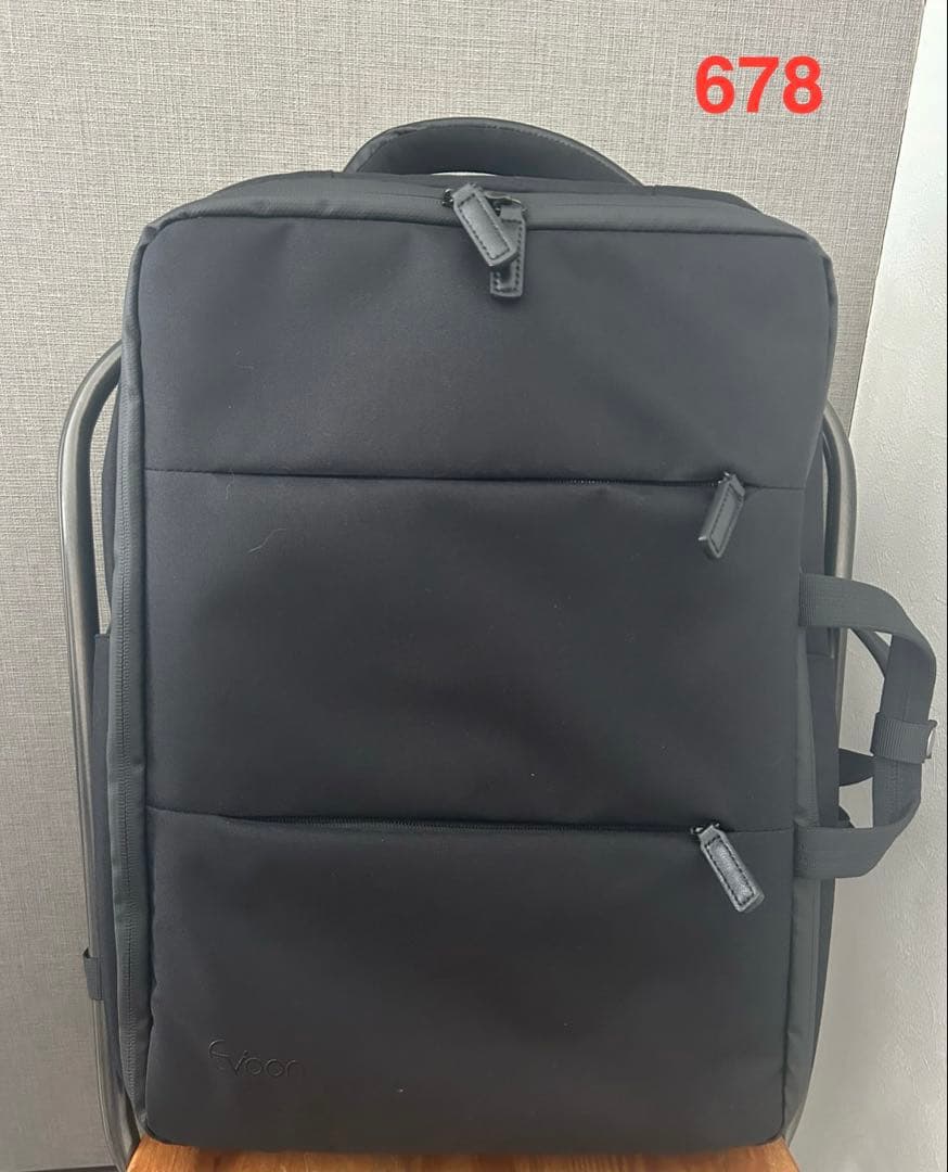 【数回使用】Evoon マルチビジネスリュック 5.0ブラック678