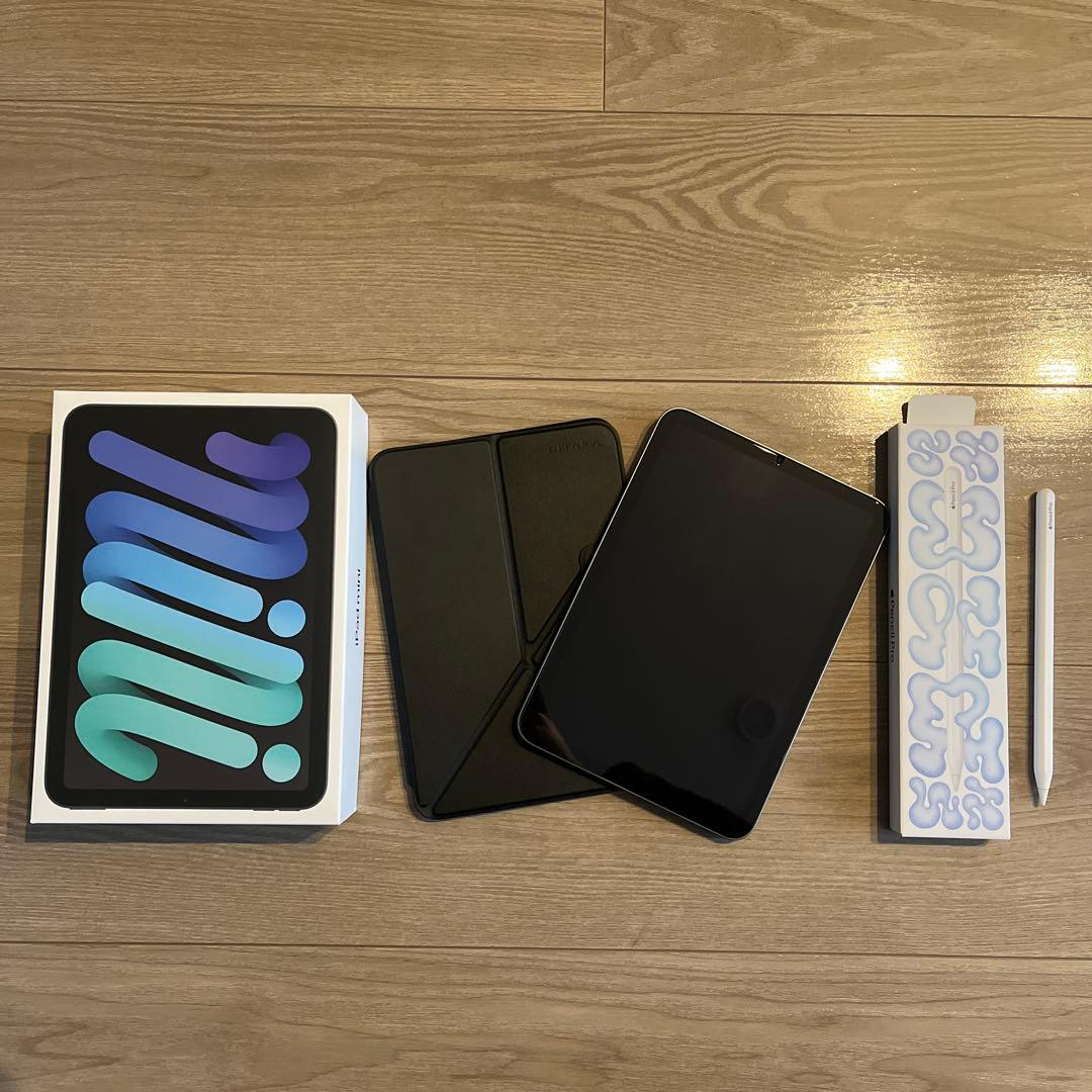 iPad mini スペースグレイ+Apple Pencil Pro + カバー