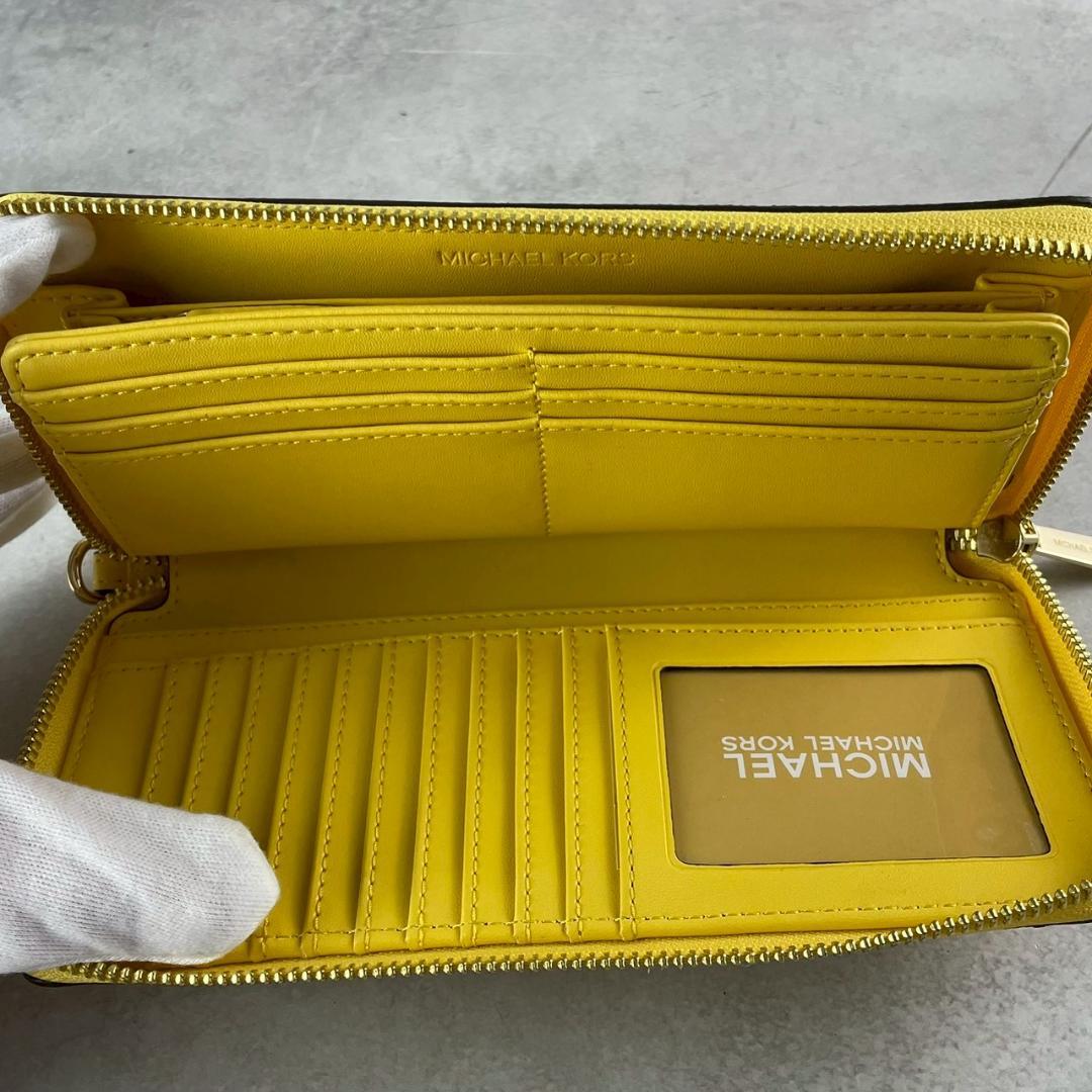 【未使用美品⭐︎】マイケルコース 金運上昇！！イエロー 黄色長財布