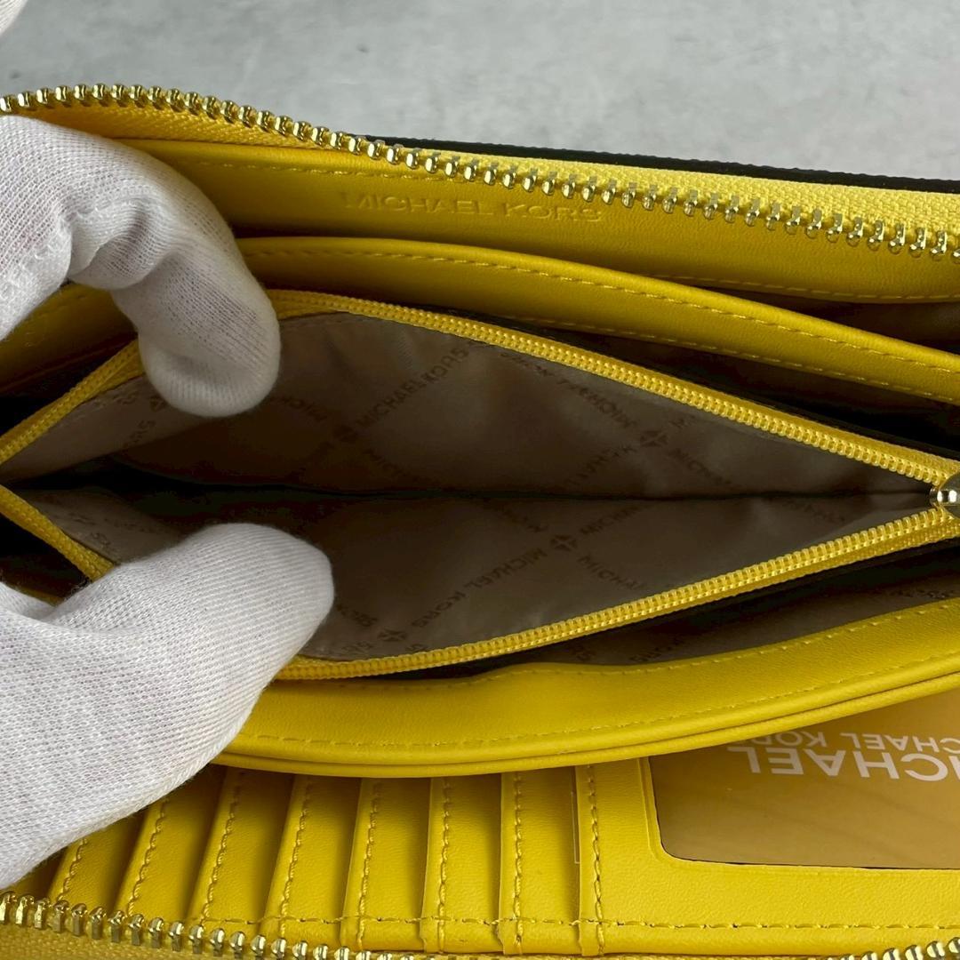 【未使用美品⭐︎】マイケルコース 金運上昇！！イエロー 黄色長財布