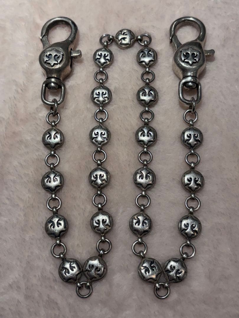 SWCフローラルボールウォレットチェーン 925 182.5g 百合 希少