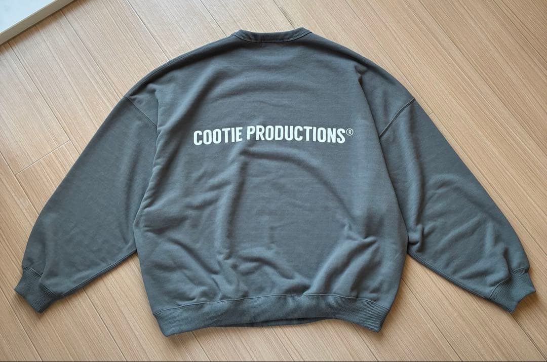 cootie Dry Tech Oversized Sweat Crew グレー