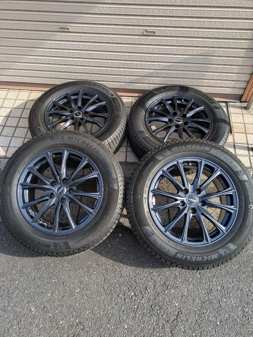 17インチ バリ山ミシュランスタッドレスタイヤ付きホイールセット