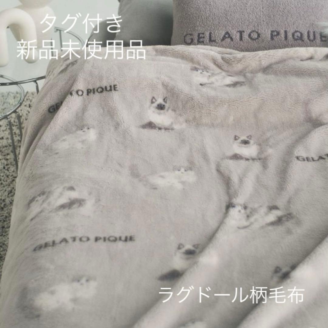 ジェラートピケ　Sleep CATプリント毛布　ラグドール　ブランケット　布団
