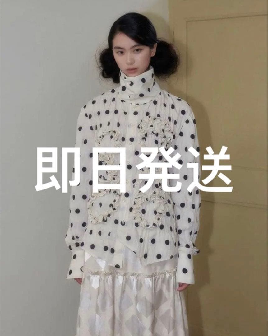 SENSELF水玉　ブラウス　トップス　長袖