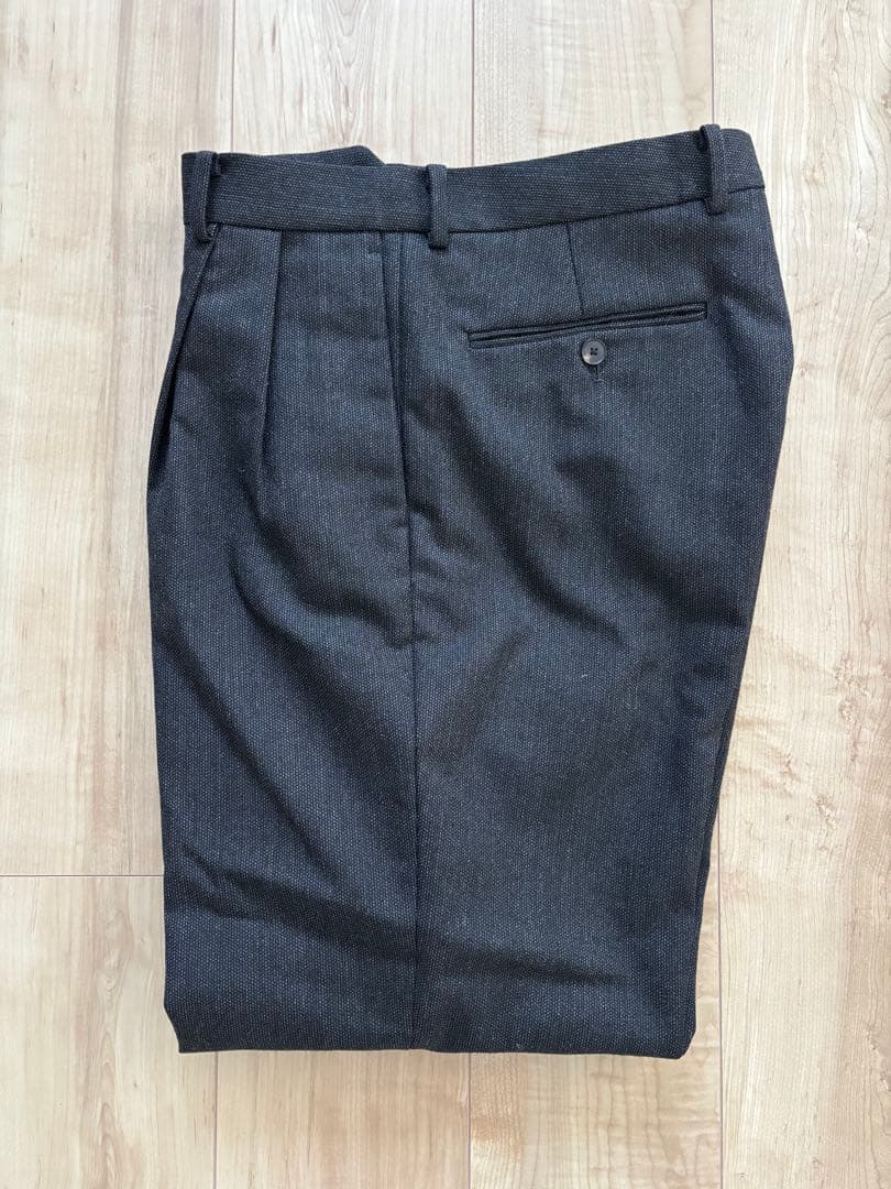 パンツ AURALEE 23AW BLUEFACED WOOL DOBBY SLACKS