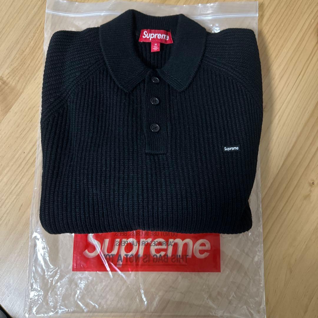 新品 Supreme Small Box Polo Sweater Mサイズ