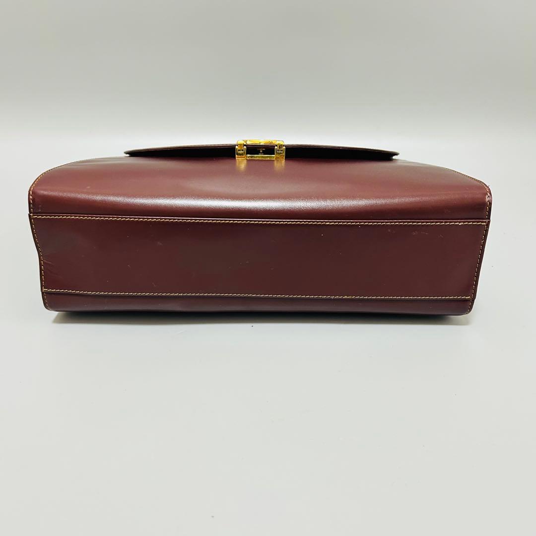 Cartierカルティエ ハンドバッグ マストライン C金具 ゴールド金具