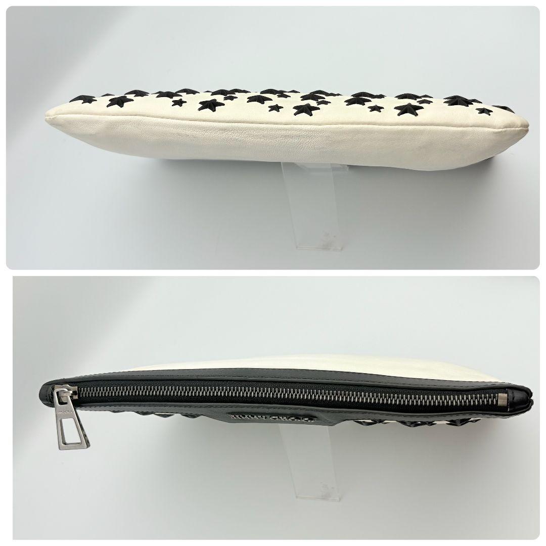 ジミーチュウ スタースタッズ レザー クラッチバッグ セカンドバッグ 本革