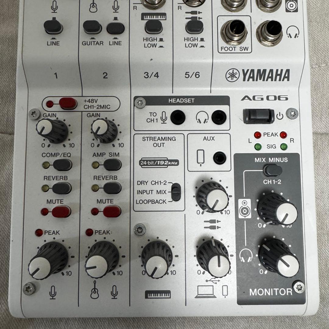 YAMAHA AG06 USBオーディオインターフェイス 箱なし