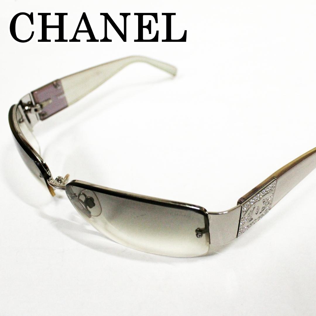 激レア 美品 シャネル サングラス ココマーク ラインストーン CHANEL
