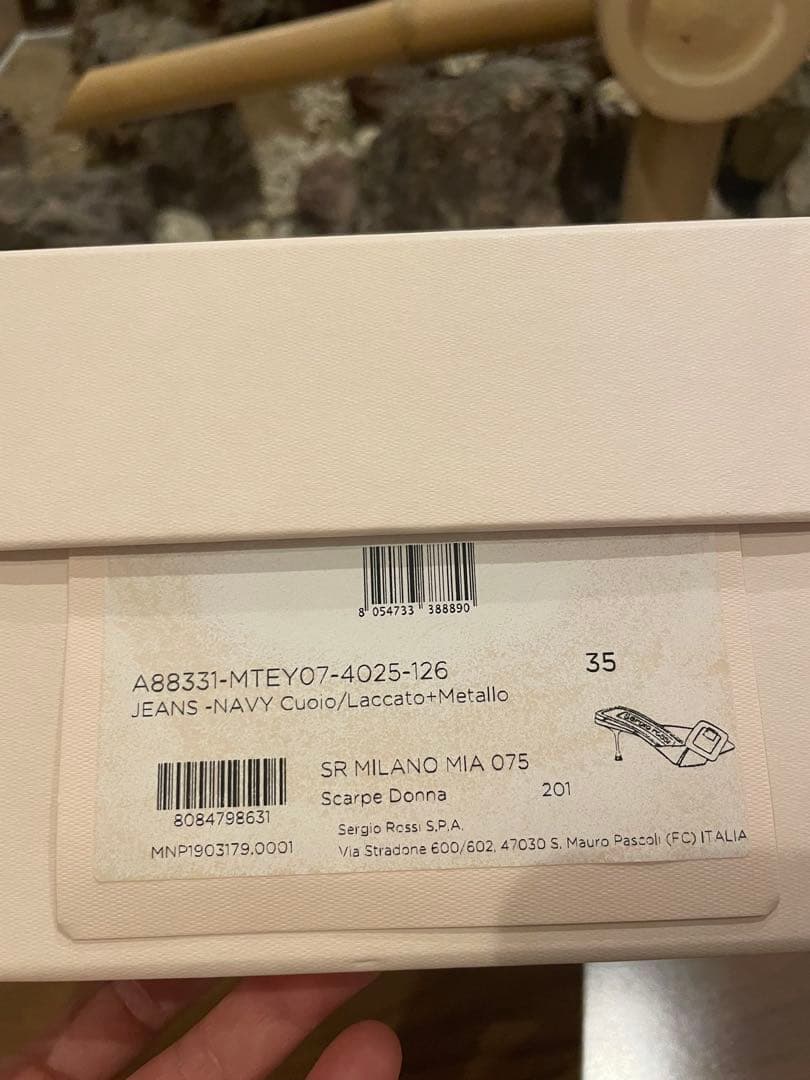 セルジオロッシ　デニムミュール　サイズ35