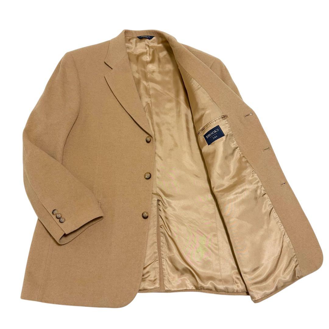 ブルックスブラザーズ　テーラードジャケット　最高級　キャメル100% XXXL