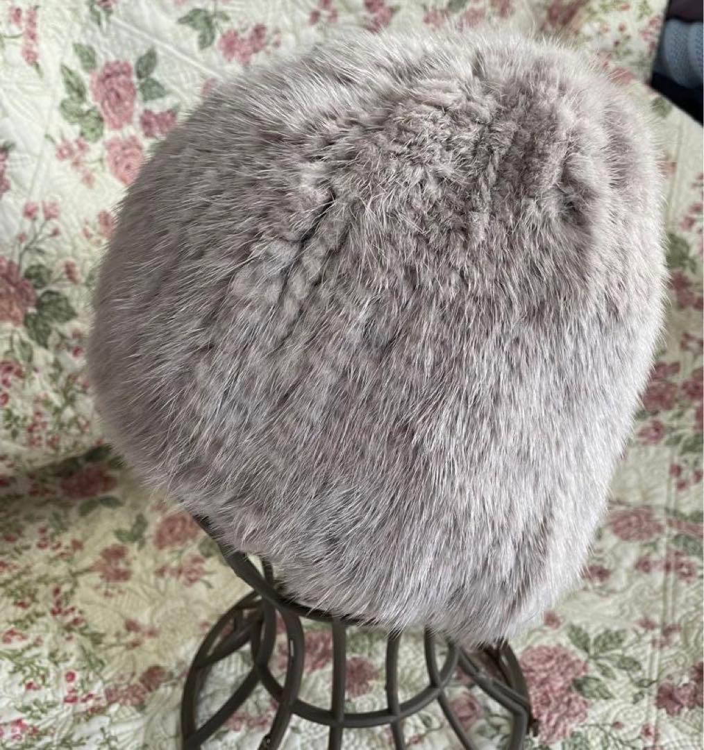 ★ LANVIN ランバン　毛皮の帽子　ミンク