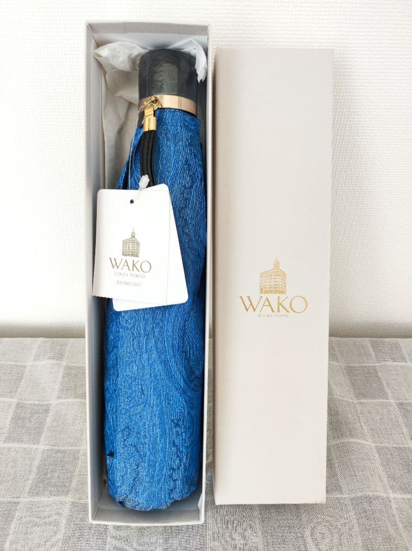 WAKO 折りたたみ傘 ブルー
