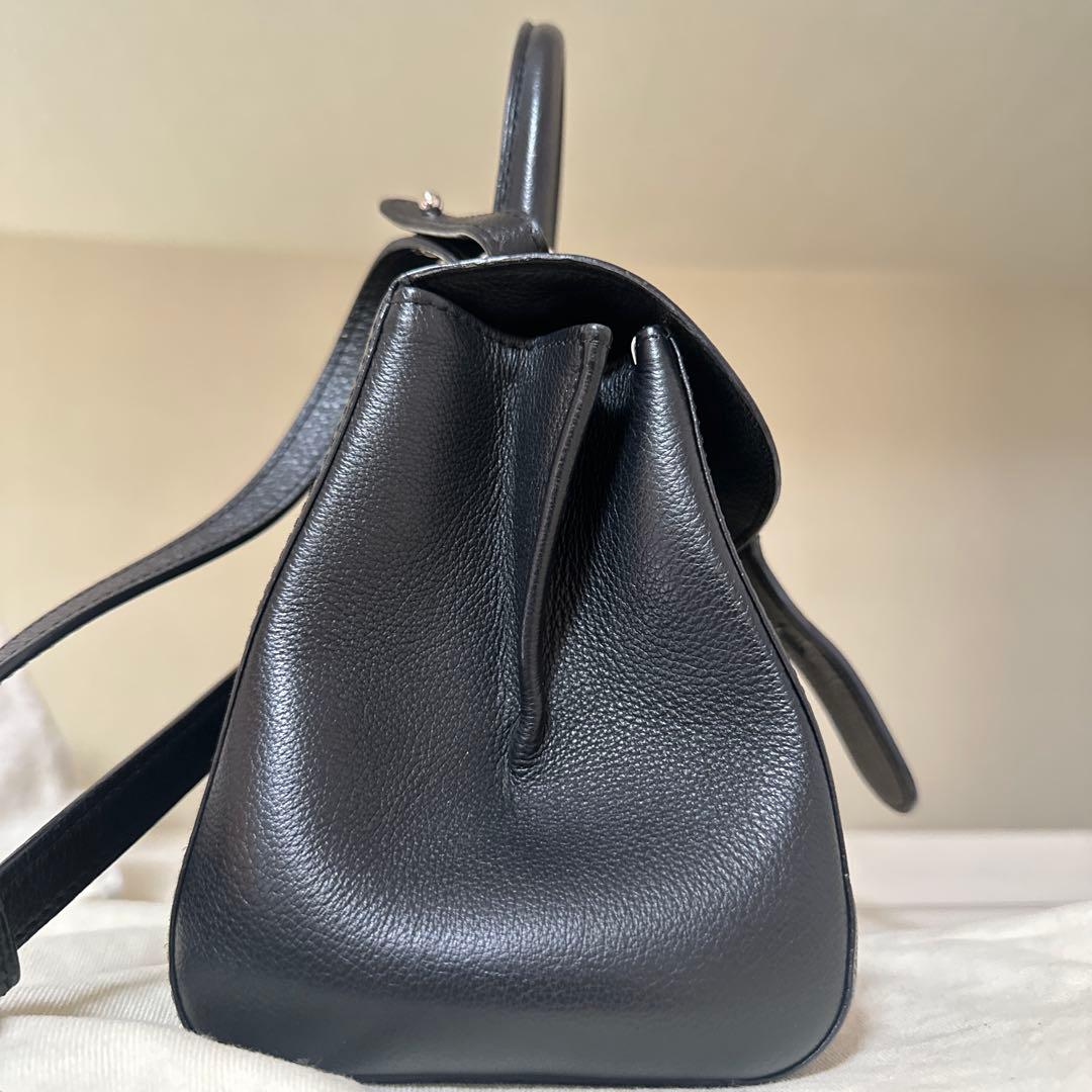 ドゥロワー　delvaux ブリヨン ミニ ブラック　シルバー金具