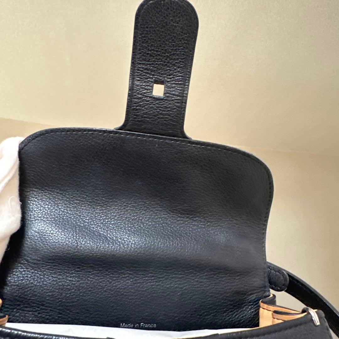 ドゥロワー　delvaux ブリヨン ミニ ブラック　シルバー金具