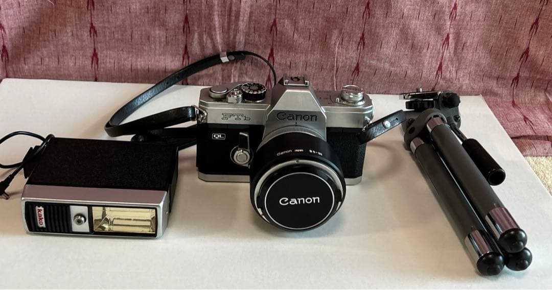 昭和レトロ Canonカメラ・ストロボ・三脚