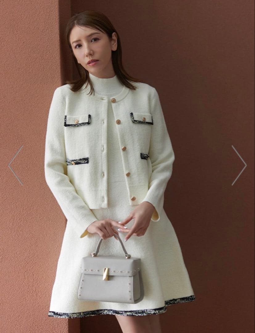 セルフォード　トリムミニニットワンピースセット