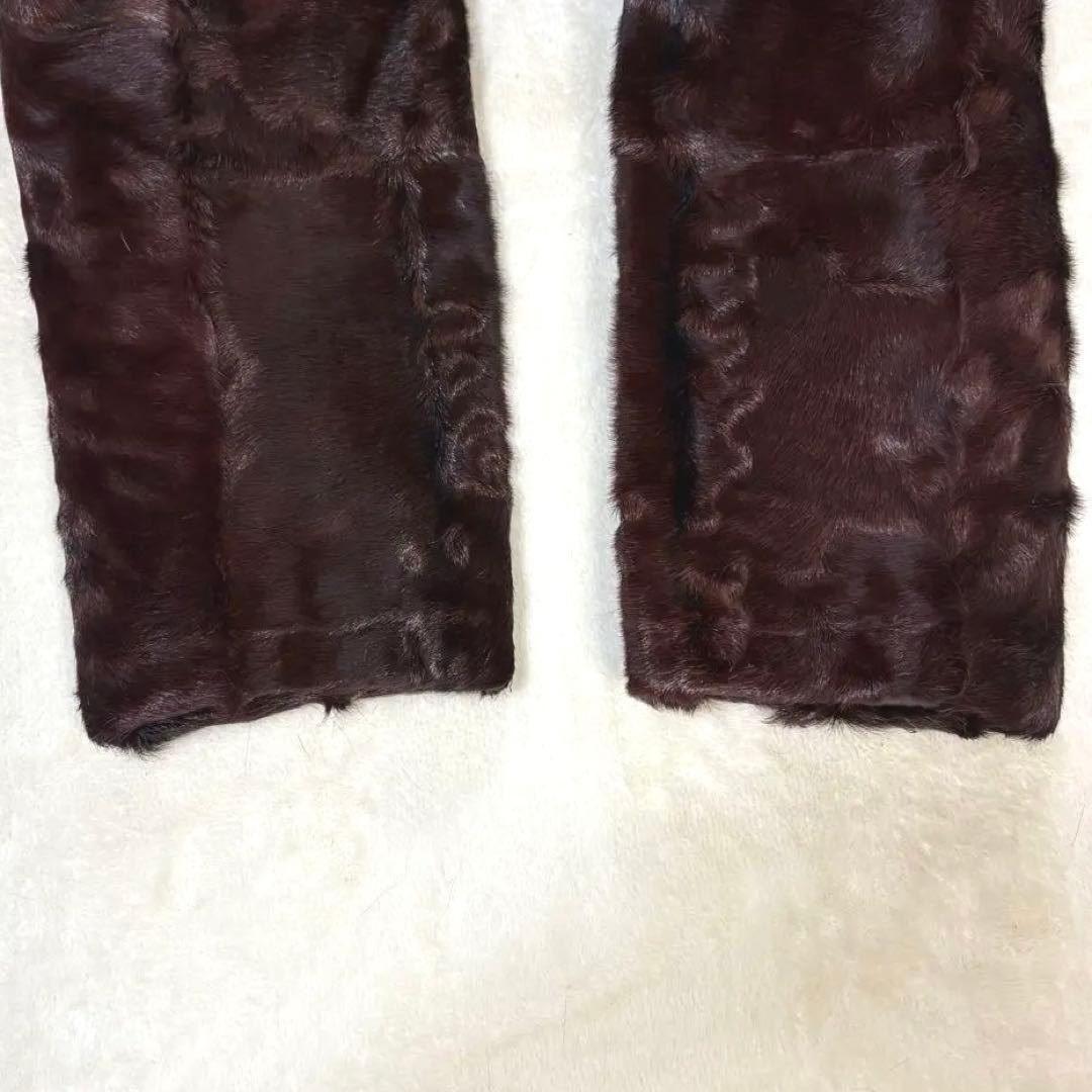 スワカラ×フォックス ロングコート ブラウン 高級毛皮 ヴィンテージ 15号